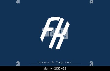 Alphabet letters Initials Monogram logo FK , KF Stock Vector