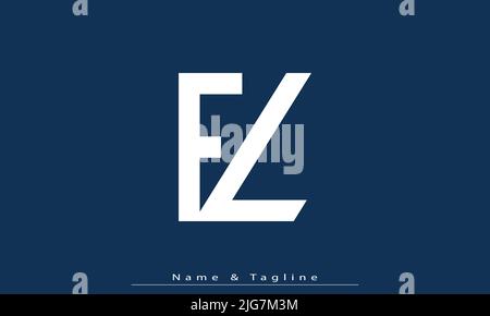 Alphabet letters Initials Monogram logo FL , LF Stock Vector