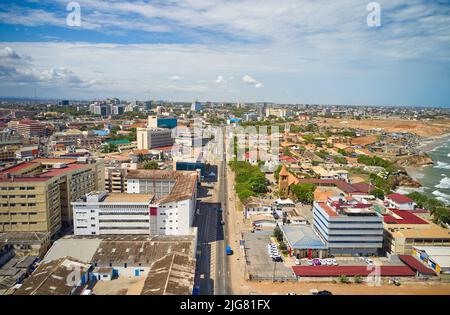 traffic flow in Accra central, Ghana - Africa Stock Photo - Alamy