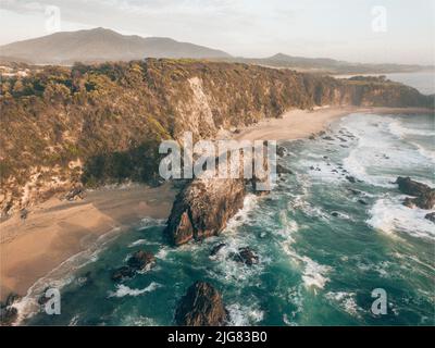 Horseahead Rock located in Bermagui, NSW, Australia Stock Photo