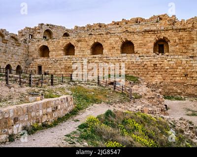 In the crusader castle Kerak, Jordan. Stock Photo