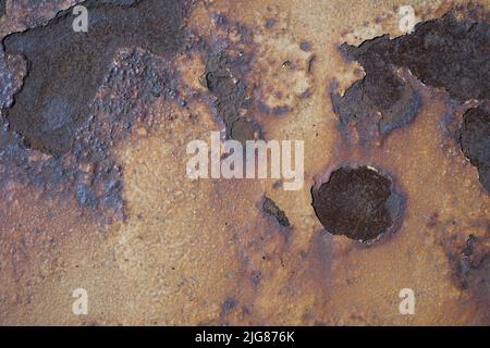 Dark worn rusty metal texture background. Stock Photo
