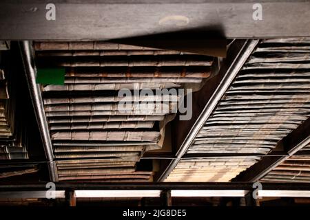 Ireland, Dublin, Trinity College, Old Library building, Long Room, books Stock Photo