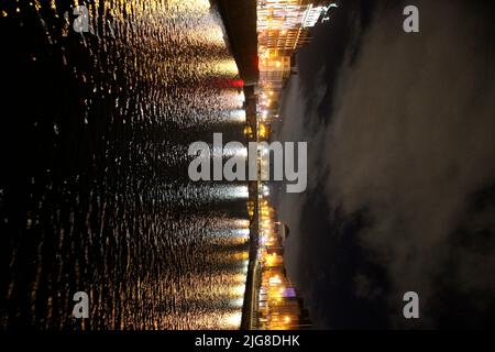 Ireland, Leinster, Dublin, Liffey River, Grattan Bridge, Stock Photo