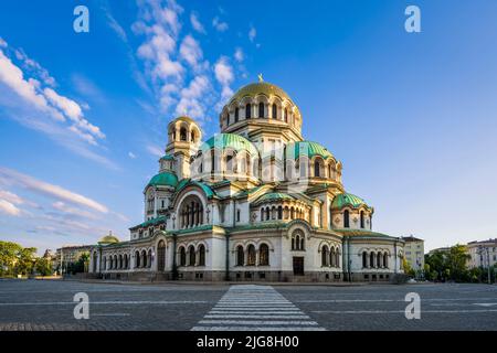 Alexander Nevsky Cathedral in Sofia, Bulgaria on a sunny day