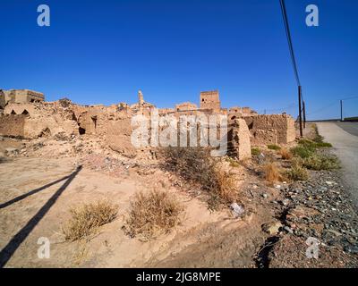 Historic mud city of Sinaw, Oman. Stock Photo