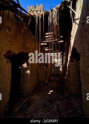 Historic mud city of Sinaw, Oman. Stock Photo