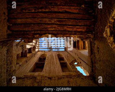 Historic mud city of Sinaw, Oman. Stock Photo