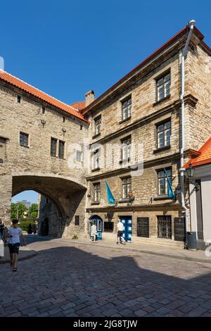 Tallinn, Estonia. July 2022.  External view of the Estonian Maritime Museum building in the city center Stock Photo