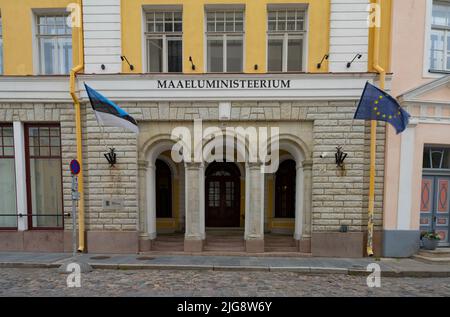 Tallinn, Estonia. July 2022.  External view of the Ministry of Rural Affairs palace in the city center Stock Photo