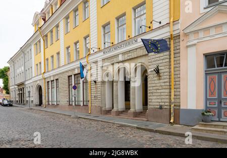 Tallinn, Estonia. July 2022.  External view of the Ministry of Rural Affairs palace in the city center Stock Photo