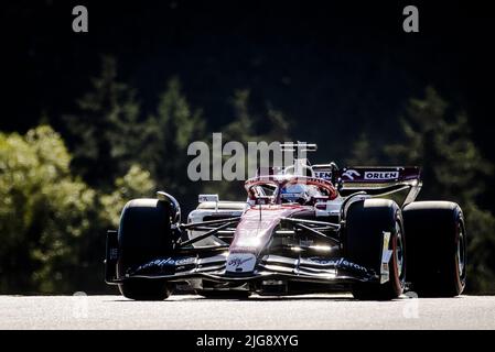 SPIELBERG - Valtteri Bottas (77) with the Alfa Romeo C40 during the qualifying ahead of the F1 Grand Prix of Austria at the Red Bull Ring on July 8, 2022 in Spielberg, Austria. ANP SEM VAN DER WAL Stock Photo