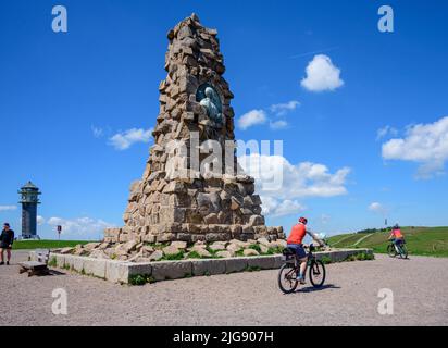 Germany, Baden-Württemberg, Black Forest, Feldberg, the Bismarck monument. Stock Photo