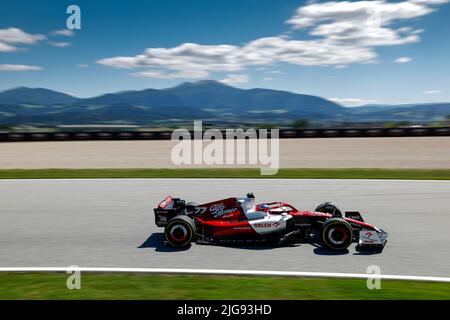 77 BOTTAS Valtteri (fin), Alfa Romeo F1 Team ORLEN C42, action during the Formula 1 Rolex Grosser Preis Von Osterreich 2022, 2022 Austrian Grand Prix, 11th round of the 2022 FIA Formula One World Championship from July 8 to 10, 2022 on the Red Bull Ring, in Spielberg, Austria - Photo DPPI Stock Photo