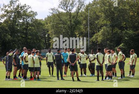 Anderlecht's players pictured during a training camp of Belgian first league team RSC Anderlecht, in Horst, The Netherlands, ahead of the 2022-2023 season, Friday 08 July 2022. BELGA PHOTO VIRGINIE LEFOUR Stock Photo
