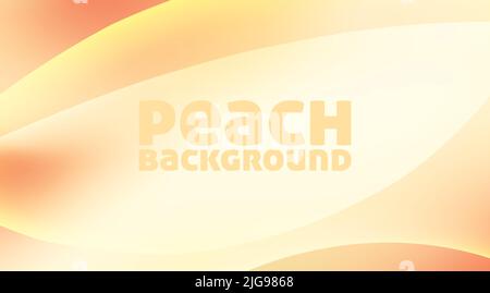 Abstract peach color background with rounded translucent shapes. Simple vector graphic background Stock Vector