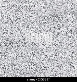 White pixel noise. Square vector graphic pattern Stock Vector
