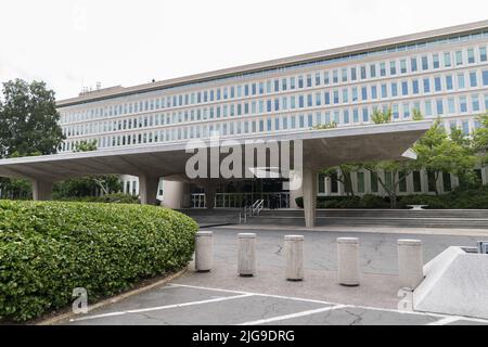 Washington, United States. 08th July, 2022. The CIA headquarters in Langley, Virginia on Friday, July 8, 2022. Photo by Chris Kleponis/UPI Credit: UPI/Alamy Live News Stock Photo