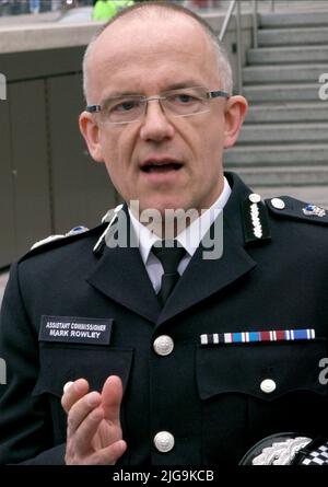 Sir Mark Rowley, Commissioner of the Metropolitan Police, during the ...