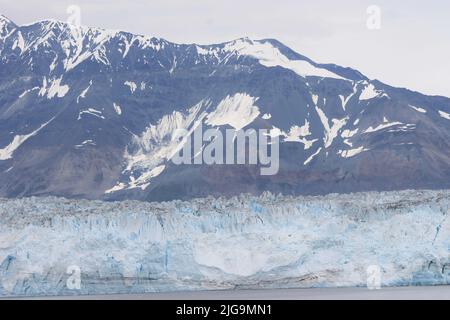 Snowy views of Hubbard Glacier Stock Photo