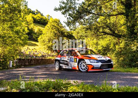 Décalcomanies 1/24 Skoda Fabia Rallye D'Antibes 2024 - Patrick Rouillard - Neuf