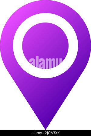 Map marker, map pin location, address icon vector illustration. Stock vector illustration, clip-art graphics Stock Vector