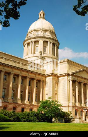 The Kentucky State Capitol in Frankfort is the center of state politics and political life. Stock Photo