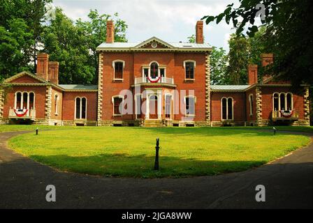 The Ashland estate, former home to United States Senator Henry Clay, stands outside of Lexington Kentucky Stock Photo