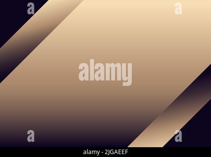 Abstract elegant minimal golden stripe diagonal on dark background luxury style. Vector illustration Stock Vector