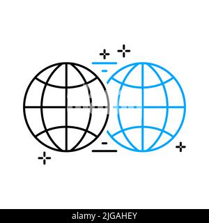 Web 3.0 advanced internet technology icon. Suitable for applications or web pages. Stock Vector