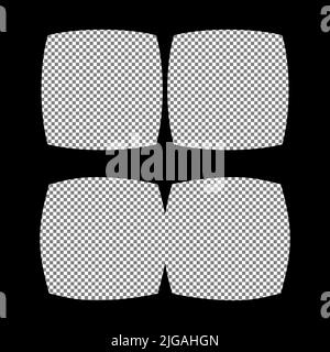 Virtual reality glasses template with space to insert your image or video Stock Vector