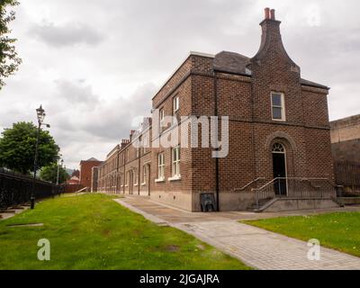 Row of prison officers houses at the Crumlin Road Gaol Experience