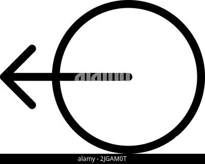 arrow, log out icon. Simple thin line, outline vector of Arrows icons for UI and UX, website or mobile application on white background Stock Vector