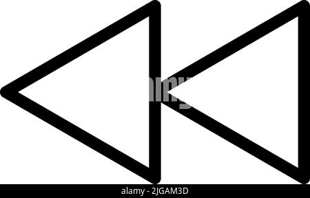 arrow enter icon. Simple thin line, outline vector of Arrows icons for UI and UX, website or mobile application on white background Stock Vector