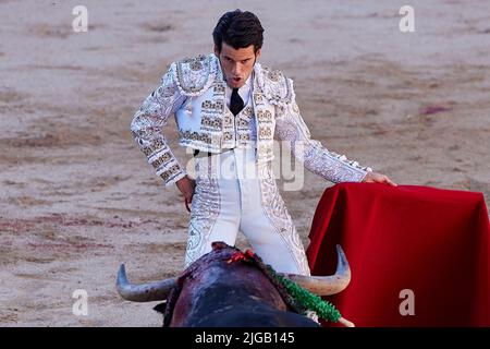 Pamplona Festival San Fermín 1926. - Vintage Print Poster Stock Photo 