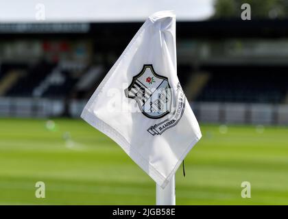 BAMBER BRIDGE, UK. JUL 9TH  Stadium general view before the Pre-season Friendly match between Bamber Bridge FC and Oldham Athletic at the Sir Tom Finney Stadium, Bamber Bridge on Saturday 9th July 2022. (Credit: Eddie Garvey | MI News) Stock Photo