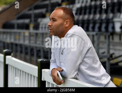 BAMBER BRIDGE, UK. JUL 9TH  Lois Maynard of Oldham Athletic before the Pre-season Friendly match between Bamber Bridge FC and Oldham Athletic at the Sir Tom Finney Stadium, Bamber Bridge on Saturday 9th July 2022. (Credit: Eddie Garvey | MI News) Stock Photo