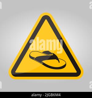 Do not No Open Toed Shoes Stock Vector