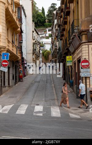 Streets of Granada Spain Stock Photo