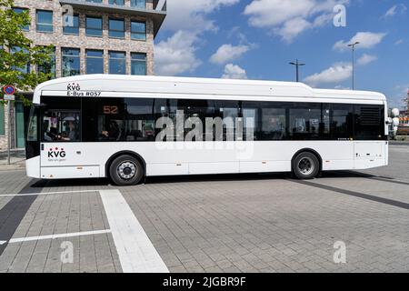 KVG VDL Citea Electric bus in Kiel, Germany Stock Photo