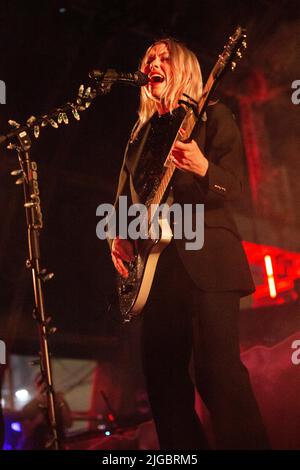 Milan Italy 05 July 2022. The American singer songwriter PHOEBE BRIDGERS performs live on stage at Carroponte. Stock Photo