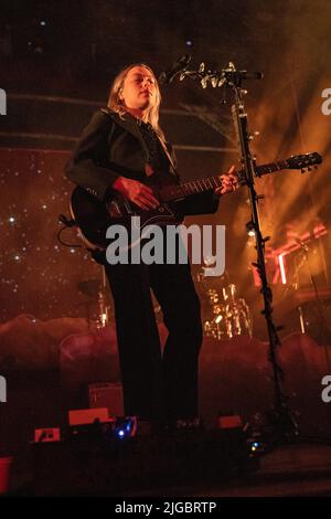 Milan Italy 05 July 2022. The American singer songwriter PHOEBE BRIDGERS performs live on stage at Carroponte. Stock Photo