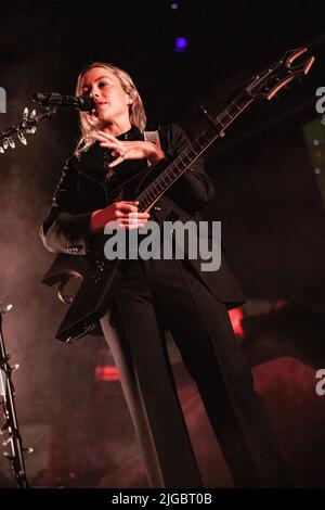 Milan Italy 05 July 2022. The American singer songwriter PHOEBE BRIDGERS performs live on stage at Carroponte. Stock Photo