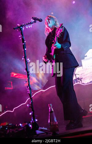 Milan Italy 05 July 2022. The American singer songwriter PHOEBE BRIDGERS performs live on stage at Carroponte. Stock Photo