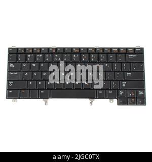 laptop keyboard, laptop spare part isolated on white background Stock Photo