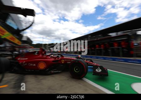 L to R): Charles Leclerc (MON) Ferrari with team mate Carlos L to R): Charles Leclerc (MON) Ferrari with team mate Carlos