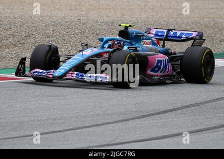 Spielberg, Austria. 09th July, 2022. #31 Esteban Ocon Alpine during the Austrian GP, 6-10 July 2022 at Red Bull Ring track, Formula 1 World championship 2022.09/07/2022 Photo Federico Basile/Insidefoto Credit: insidefoto srl/Alamy Live News Stock Photo