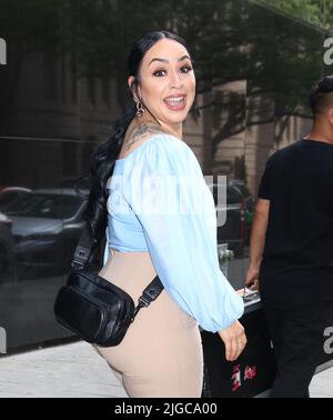New York, NY, USA. 08th July, 2022. Carla Morrison seen exiting Good Day NY on July 08, 2022 in New York City. Credit: Rw/Media Punch/Alamy Live News Stock Photo