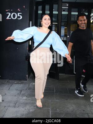 New York, NY, USA. 08th July, 2022. Carla Morrison seen exiting Good Day NY on July 08, 2022 in New York City. Credit: Rw/Media Punch/Alamy Live News Stock Photo