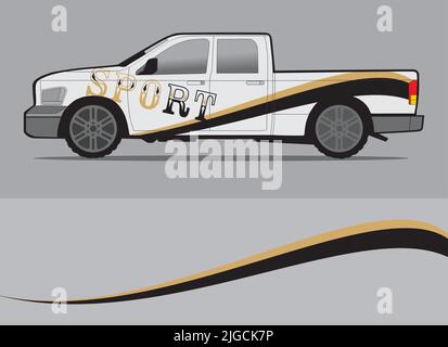 color car stickers with the latest designs Stock Vector